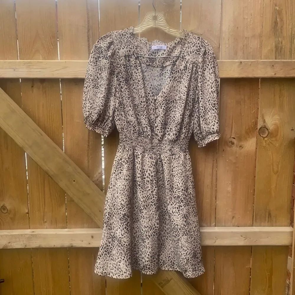 Steve Madden leopard print dress sz. S